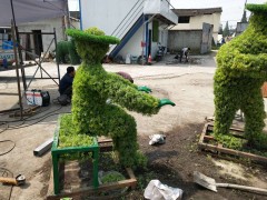 绿雕图片  绿雕动物造型   大型绿雕造型|根雕|花卉盆景